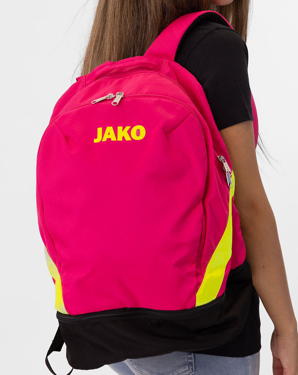 JAKO Rucksack Iconic pink/schwarz/neongelb