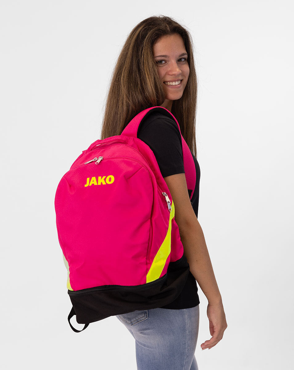 JAKO Rucksack Iconic pink/schwarz/neongelb