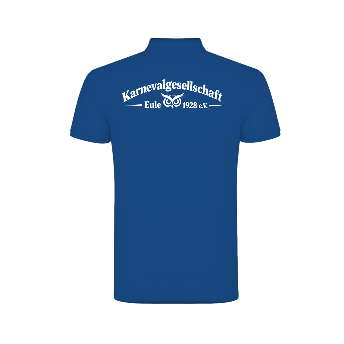 KG Eule Basic Polo Roly Star – Royal Blue – Rückseite