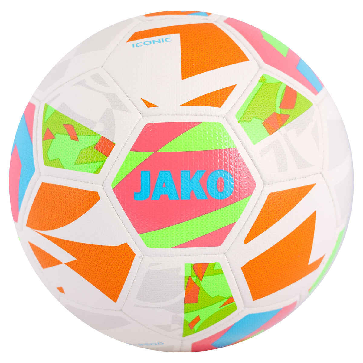 JAKO Lightball Iconic weiß/coral/neongün, 350g