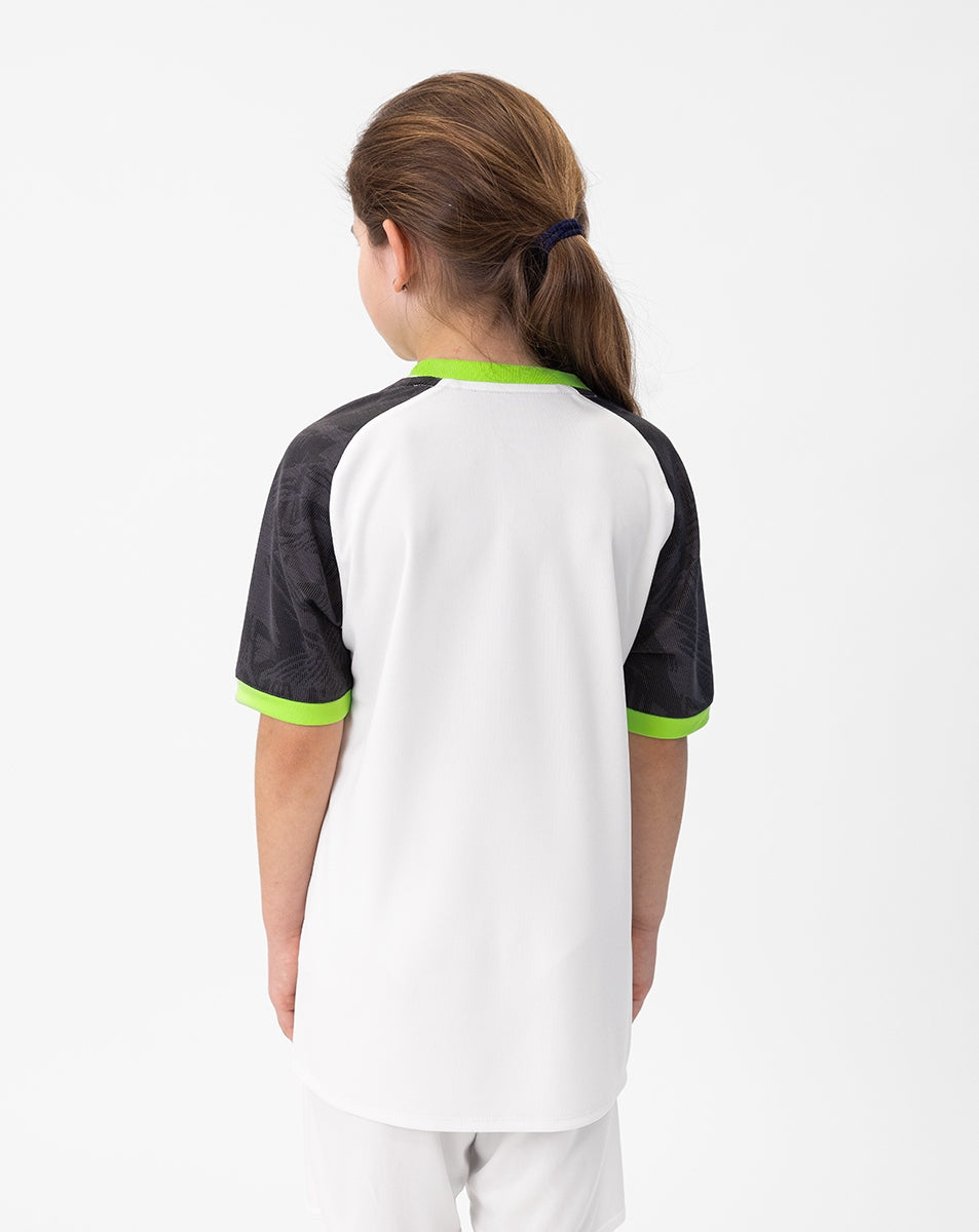 JAKO Trikot Iconic KA weiß/schwarz/neongrün
