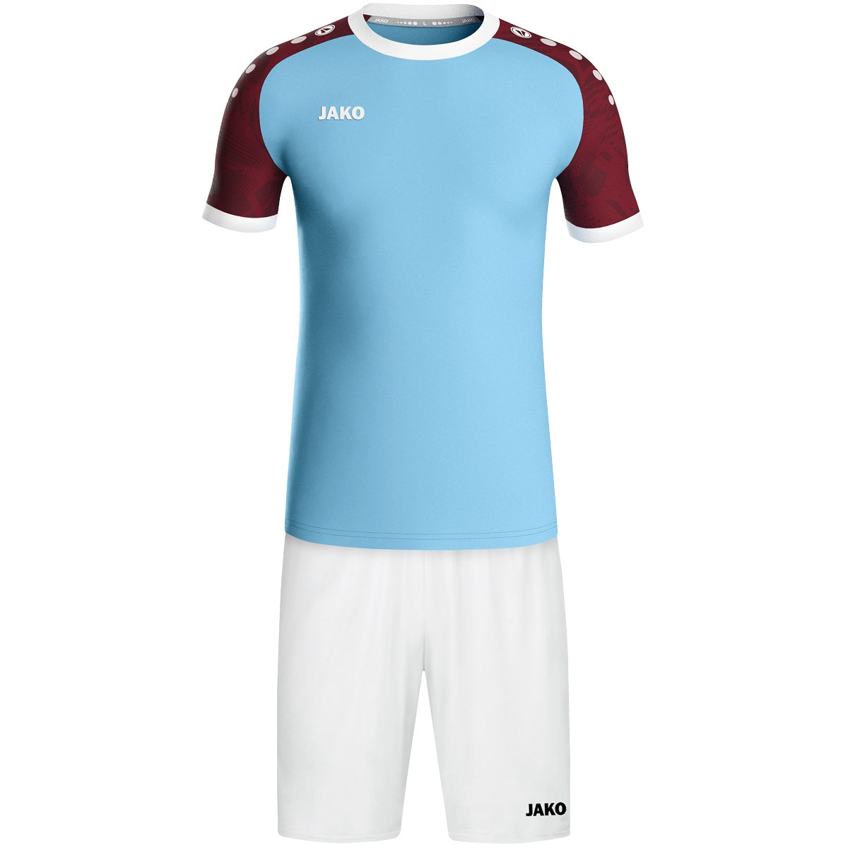 JAKO Trikot Iconic KA lightblue/weinrot