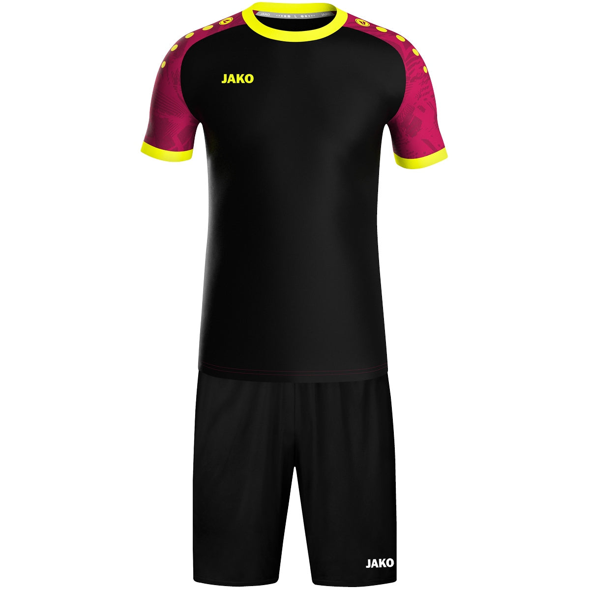 JAKO Trikot Iconic KA schwarz/pink/neongelb