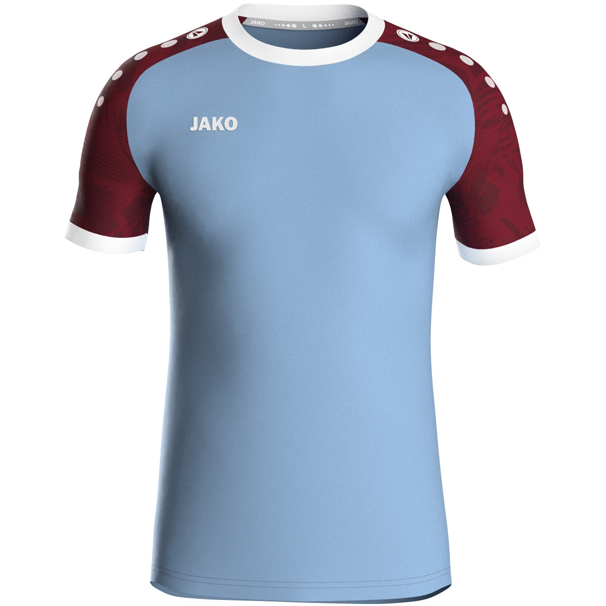 JAKO Trikot Iconic KA lightblue/weinrot