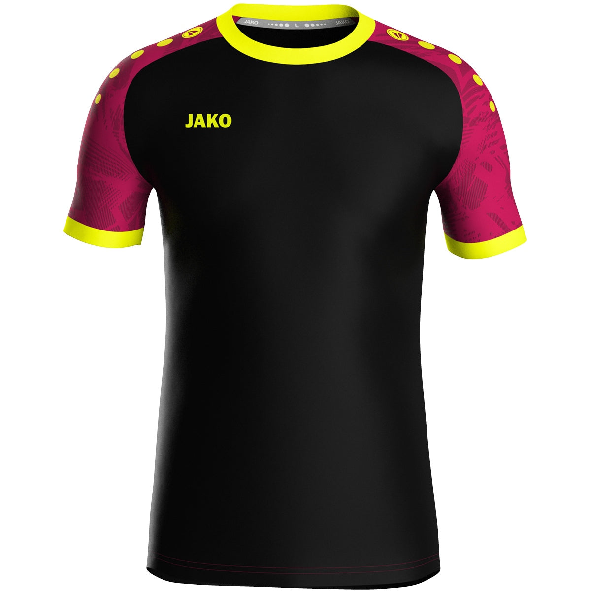 JAKO Trikot Iconic KA schwarz/pink/neongelb