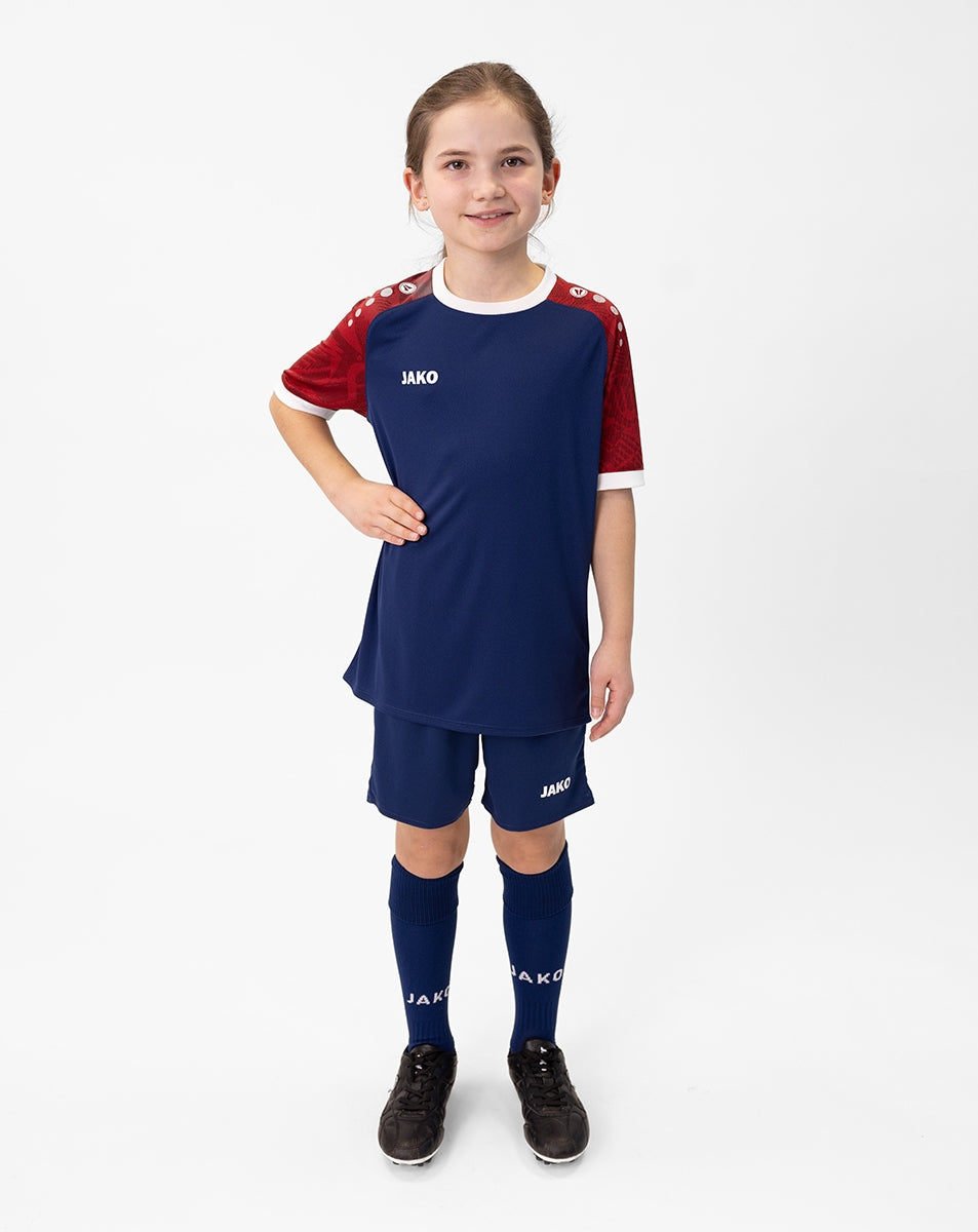 JAKO Trikot Iconic KA navy/chili rot