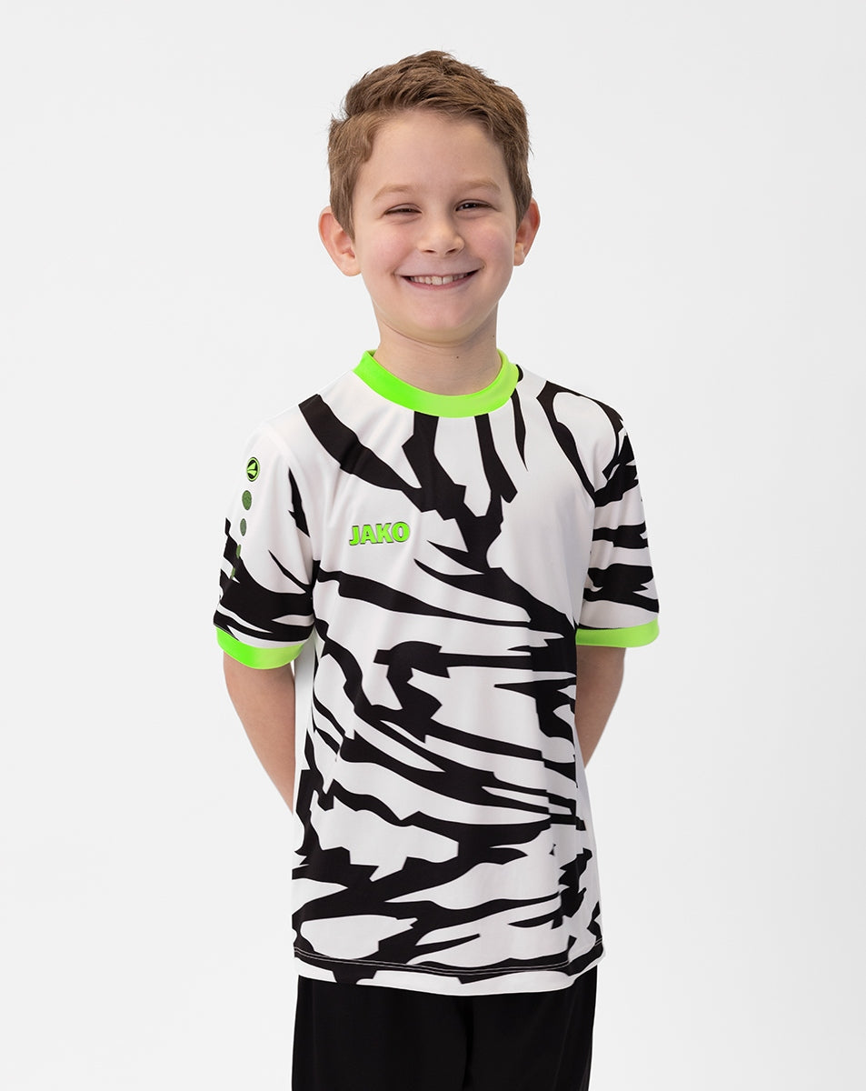 JAKO Trikot Animal KA weiß/schwarz/neongrün