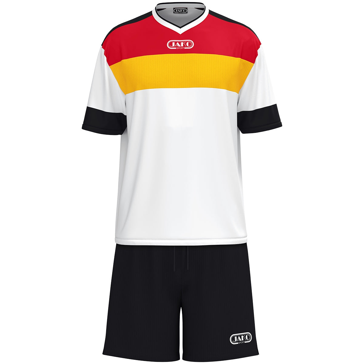 JAKO Trikot Club 92 KA weiß/gelb/rot/schwarz