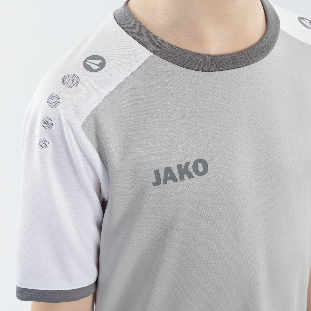 JAKO Trikot Dynamic KA hellgrau/weiß/grau