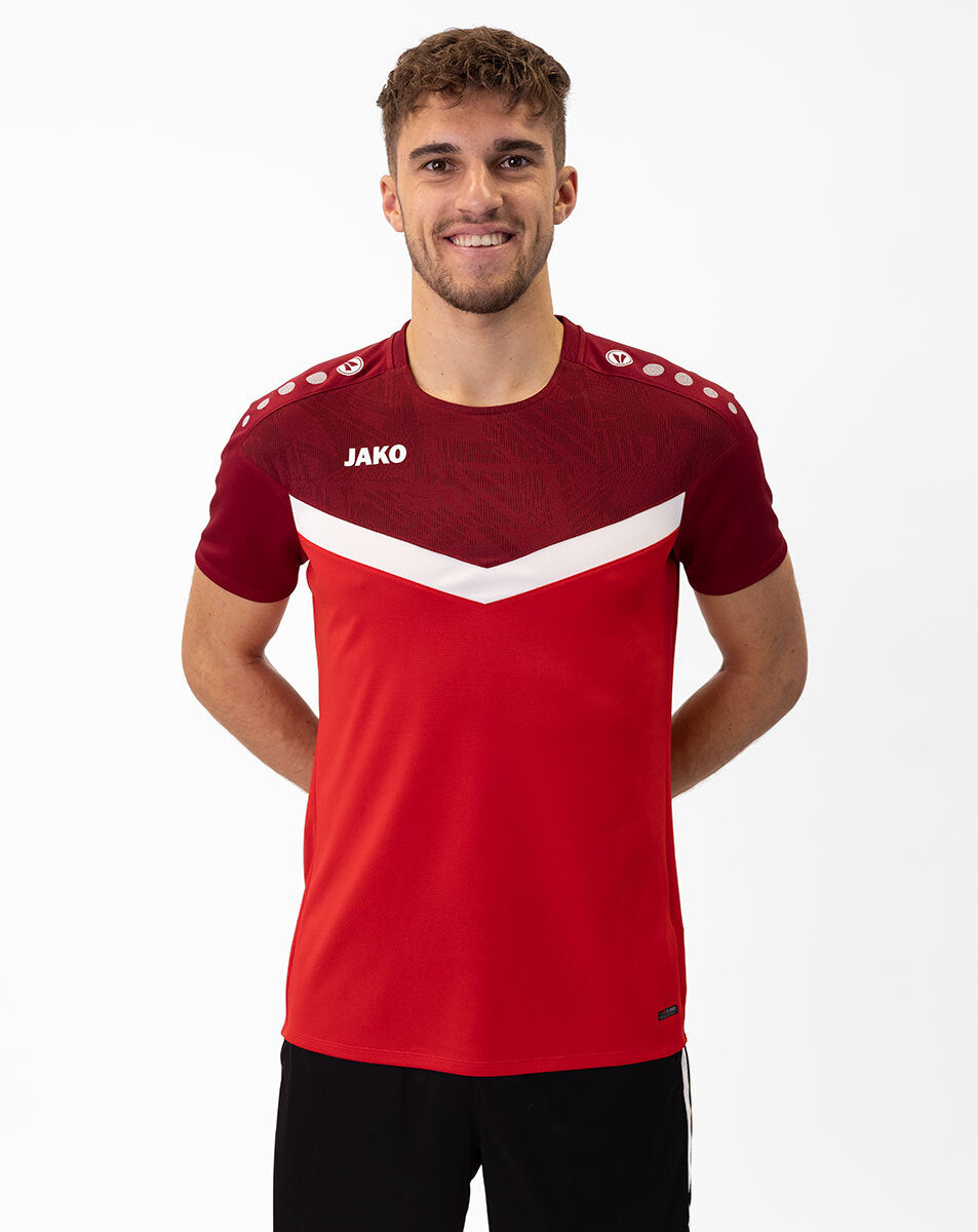 JAKO T-Shirt Iconic 6124 rot/weinrot