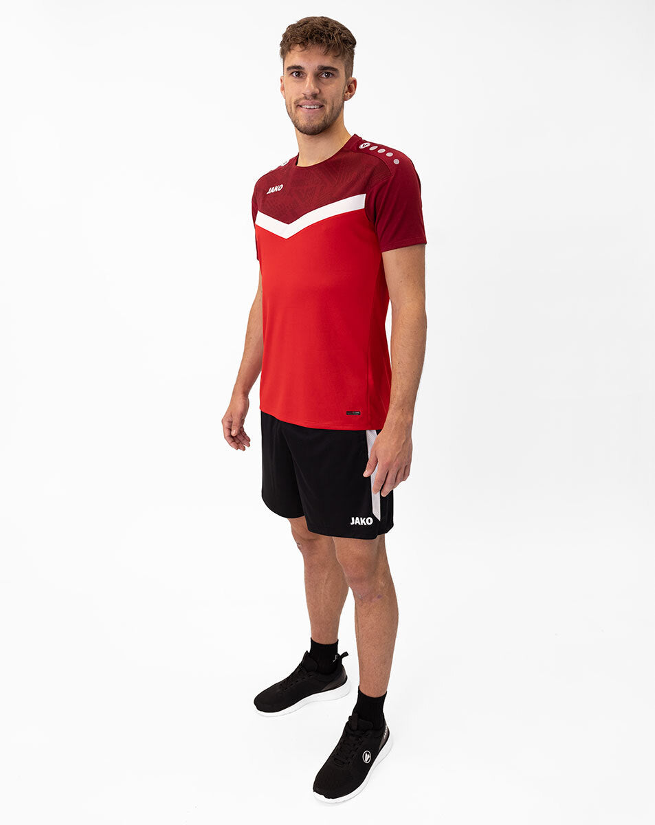 JAKO T-Shirt Iconic 6124 rot/weinrot