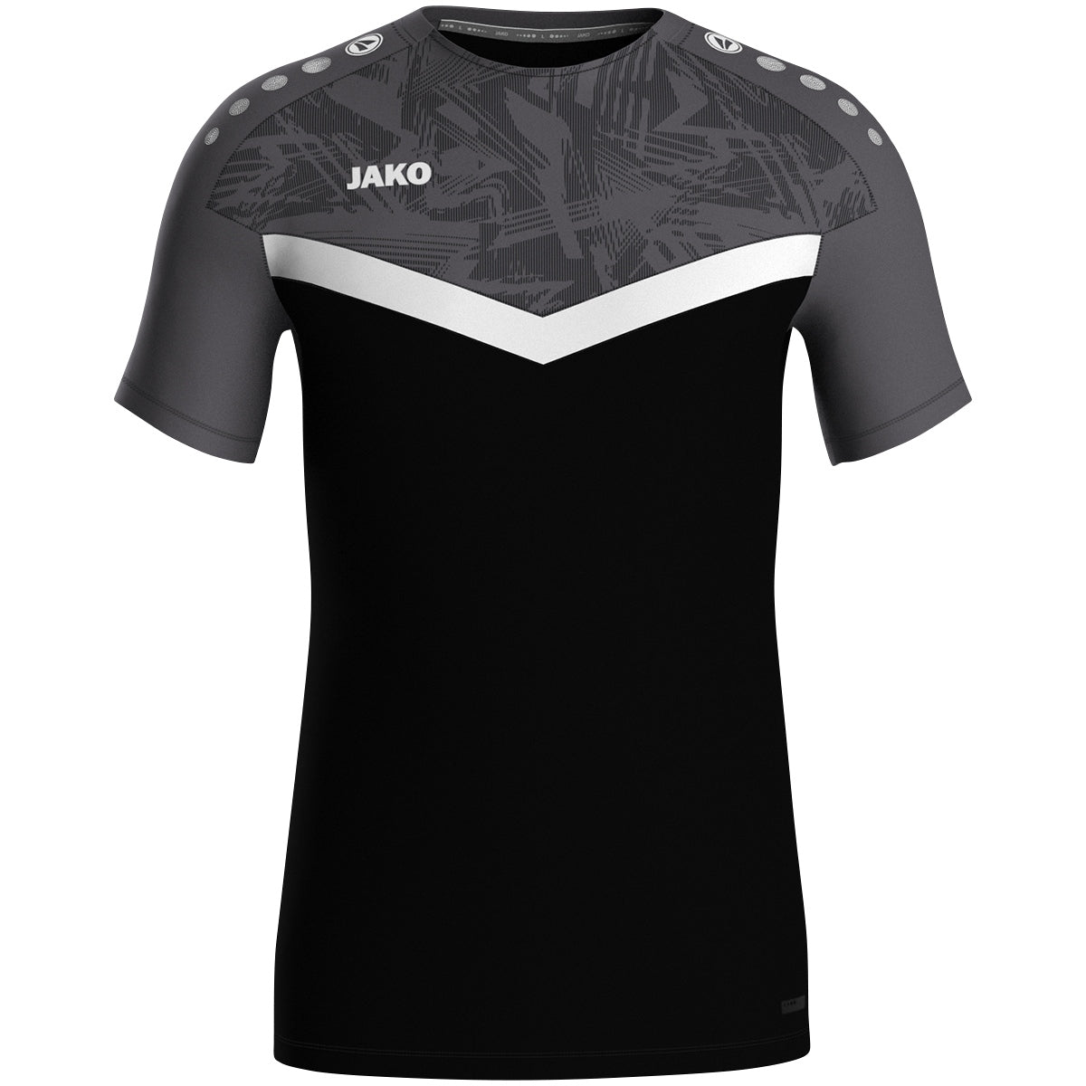 JAKO T-Shirt Iconic 6124 schwarz/anthrazit
