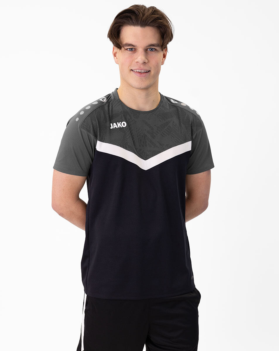 JAKO T-Shirt Iconic 6124 schwarz/anthrazit