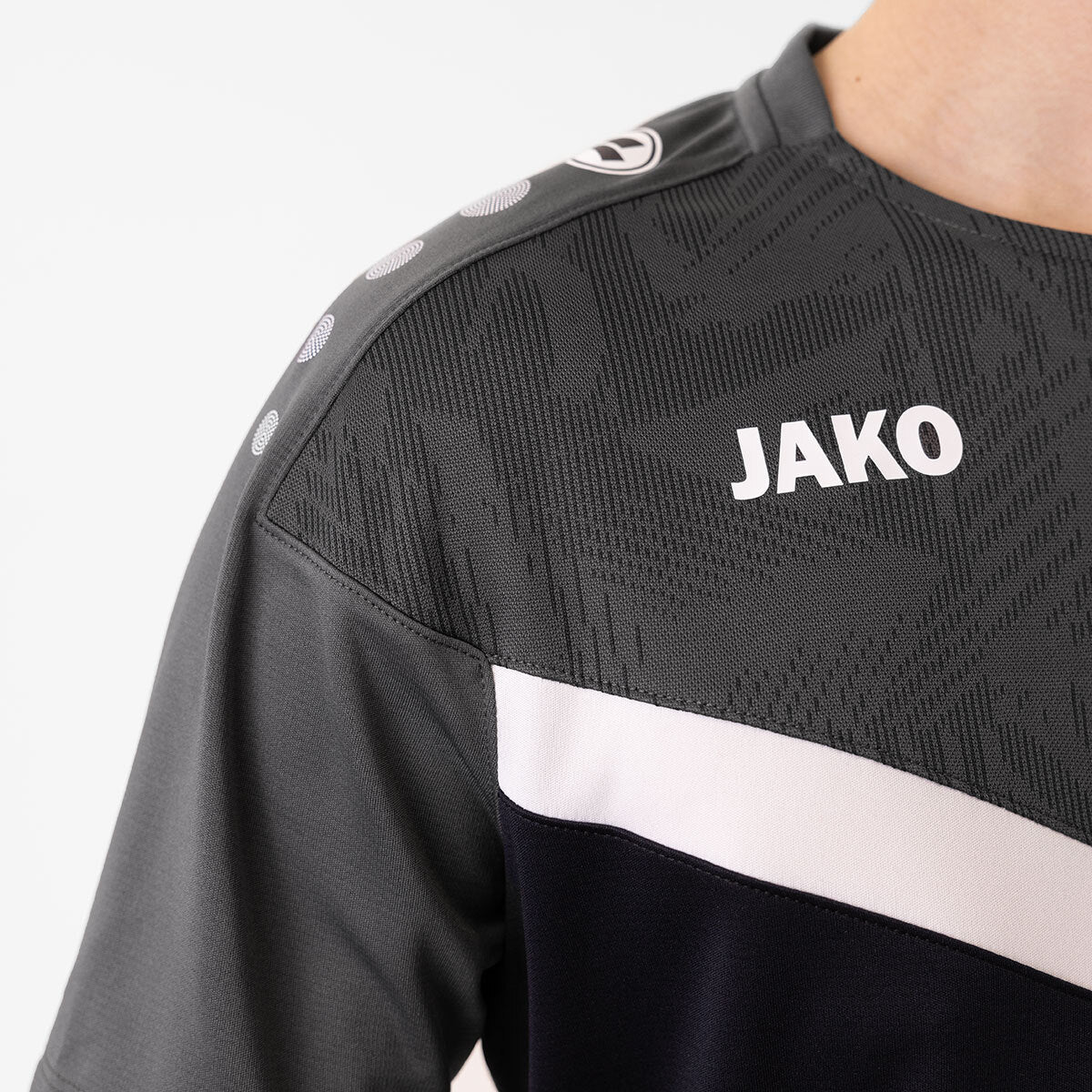 JAKO T-Shirt Iconic 6124 schwarz/anthrazit