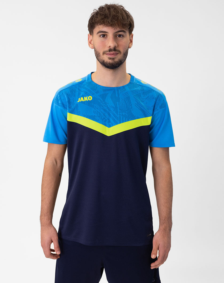 JAKO T-Shirt Iconic 6124 marine/JAKO blau/neongelb