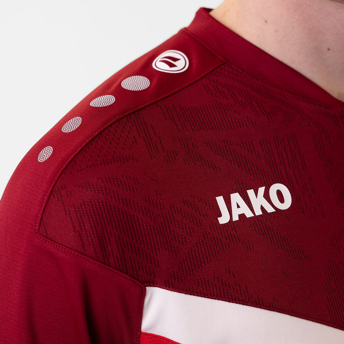 JAKO Polo Iconic 6324 rot/weinrot