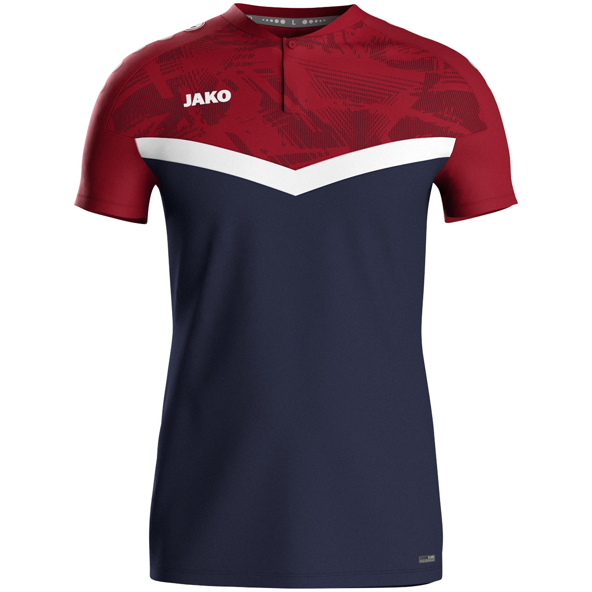 JAKO Polo Iconic 6324 marine/chili rot