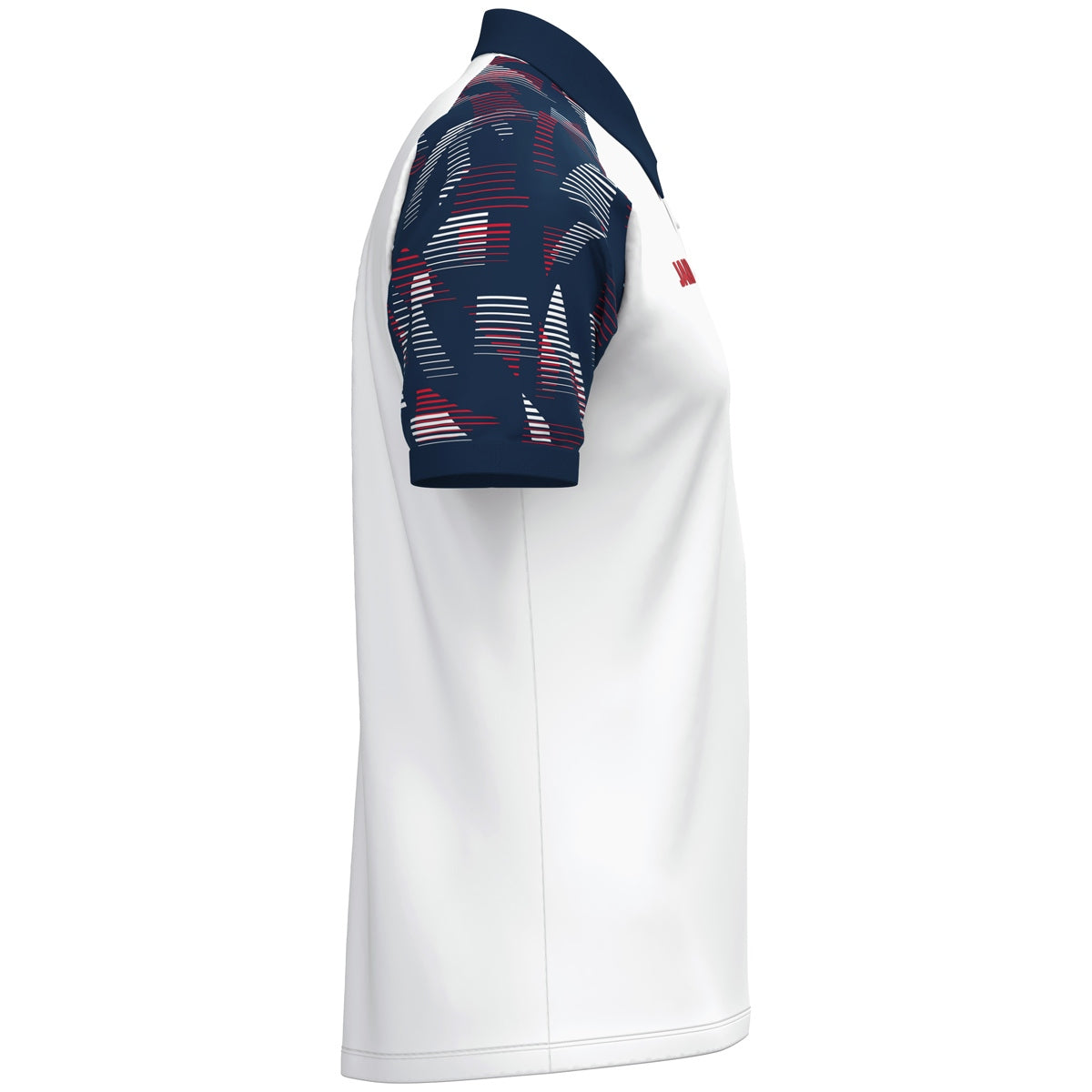 JAKO Polo Sonic weiß/marine/rot