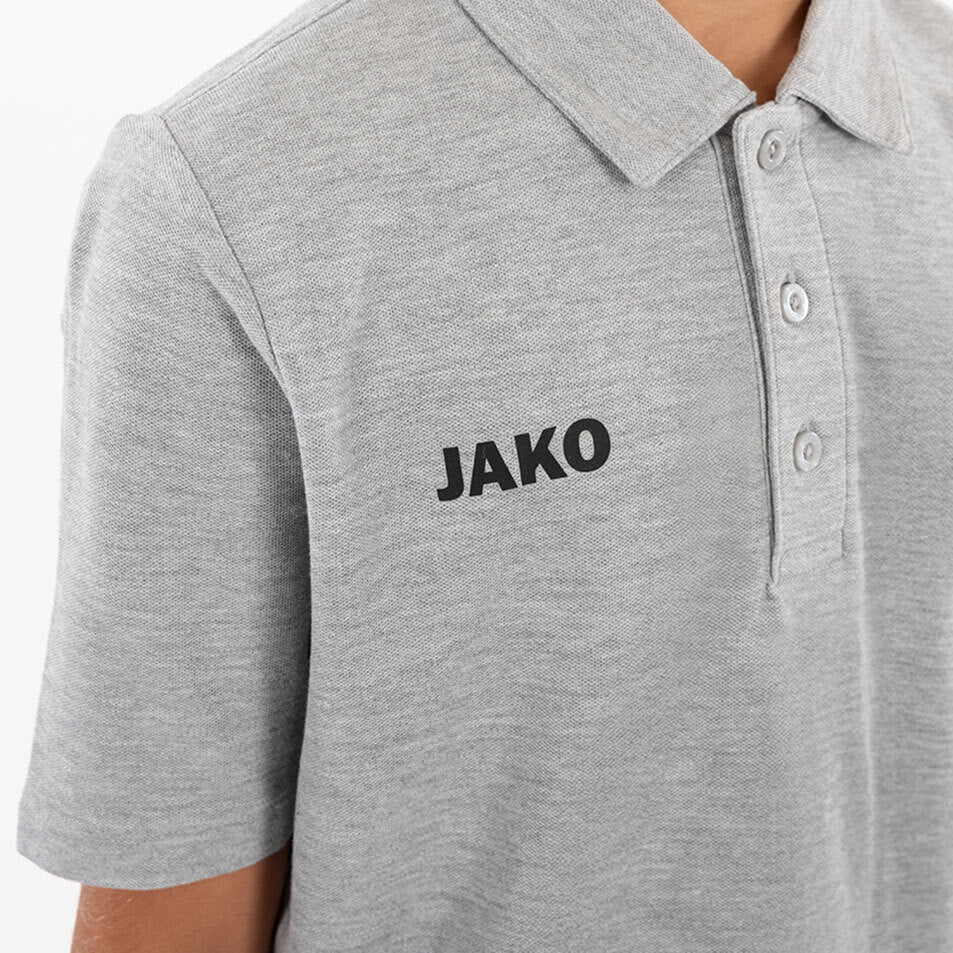 JAKO Polo Base hellgrau meliert