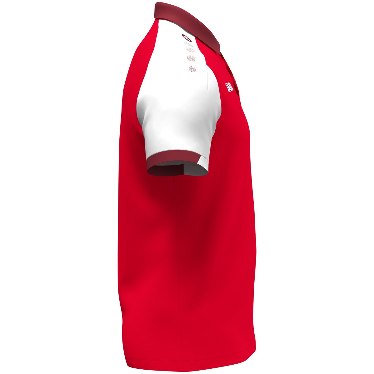 JAKO Polo Dynamic rot/weiß/dunkelrot