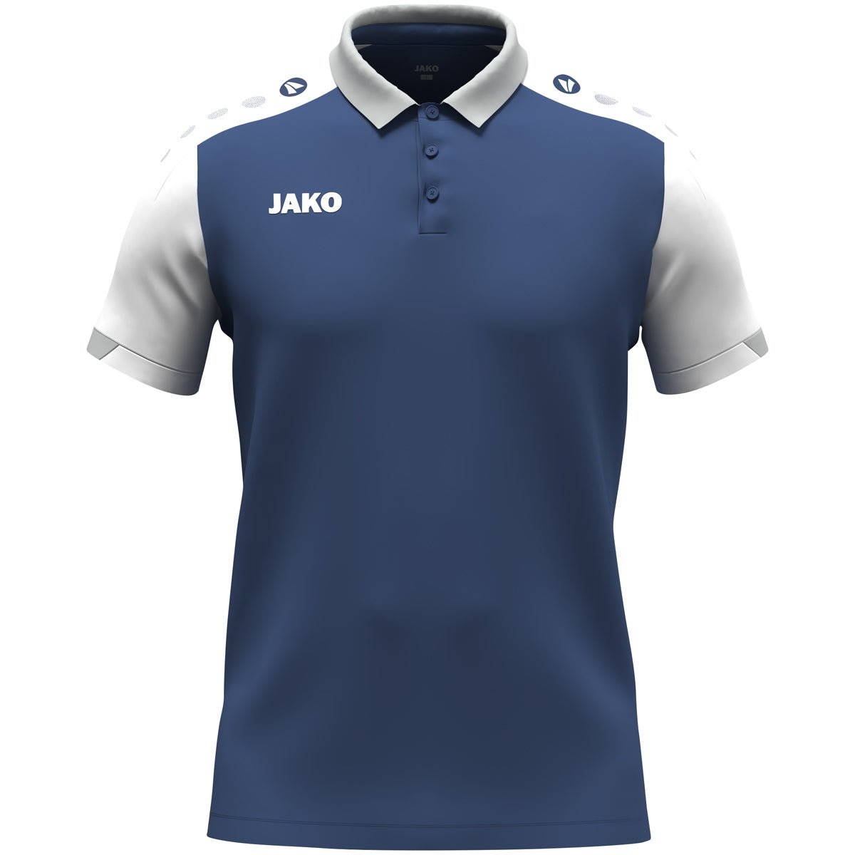 JAKO Polo Dynamic nachtblau/weiß/hellgrau