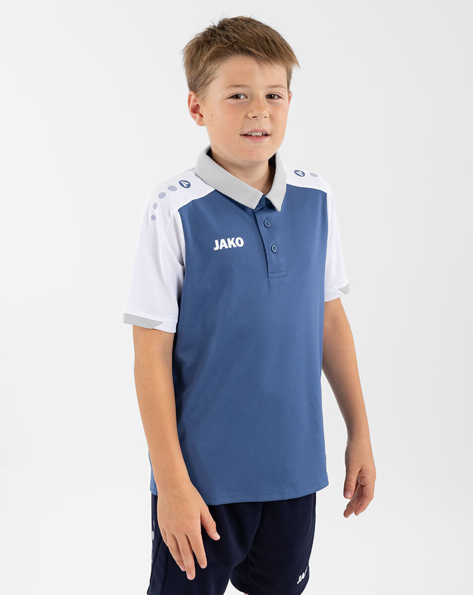 JAKO Polo Dynamic nachtblau/weiß/hellgrau