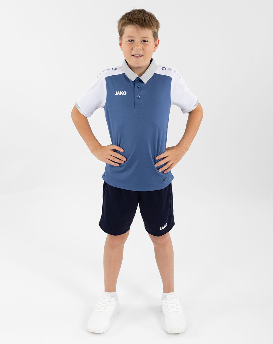 JAKO Polo Dynamic nachtblau/weiß/hellgrau