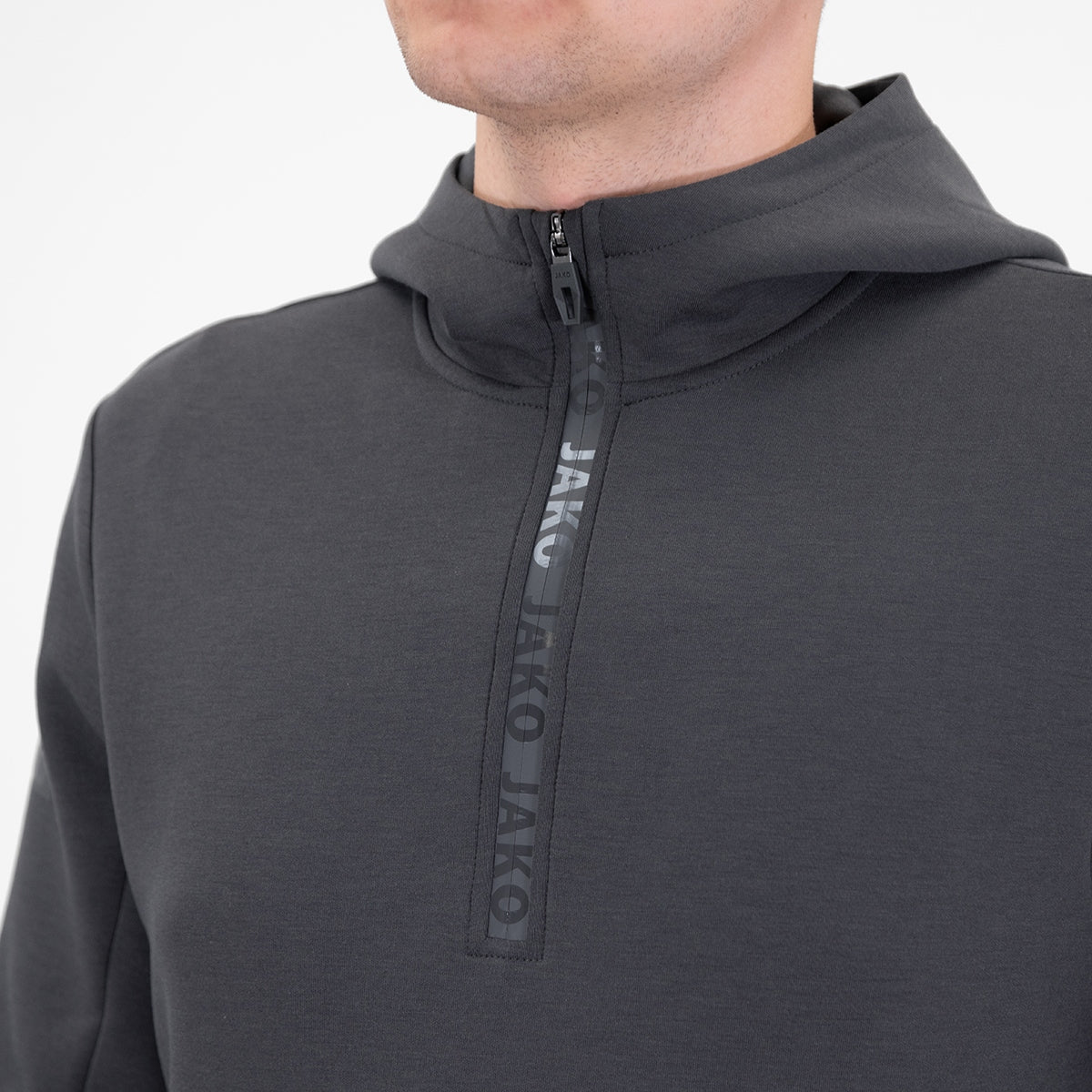 JAKO Zip Hoodie Pro Casual aschgrau
