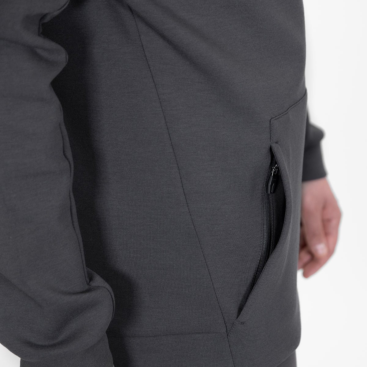 JAKO Zip Hoodie Pro Casual aschgrau