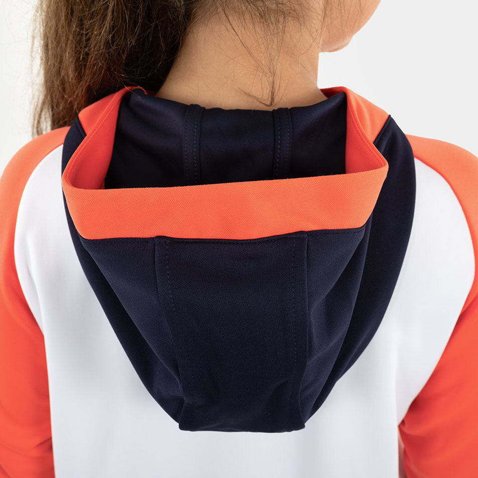 JAKO Zip Hoodie Dynamic weiß/coral/marine
