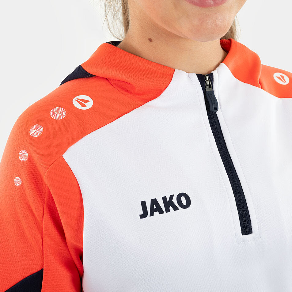JAKO Zip Hoodie Dynamic weiß/coral/marine
