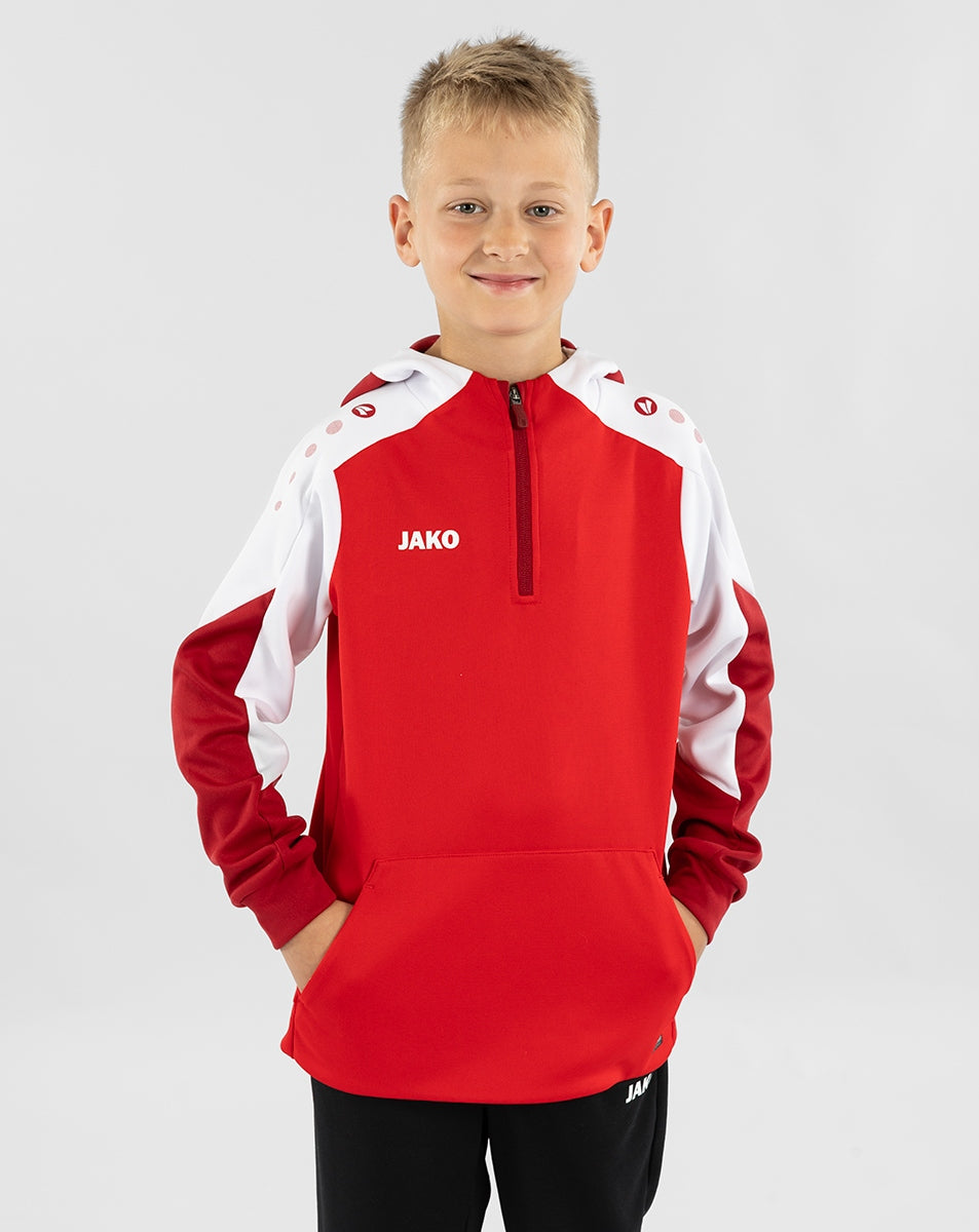 JAKO Zip Hoodie Dynamic rot/weiß/dunkelrot