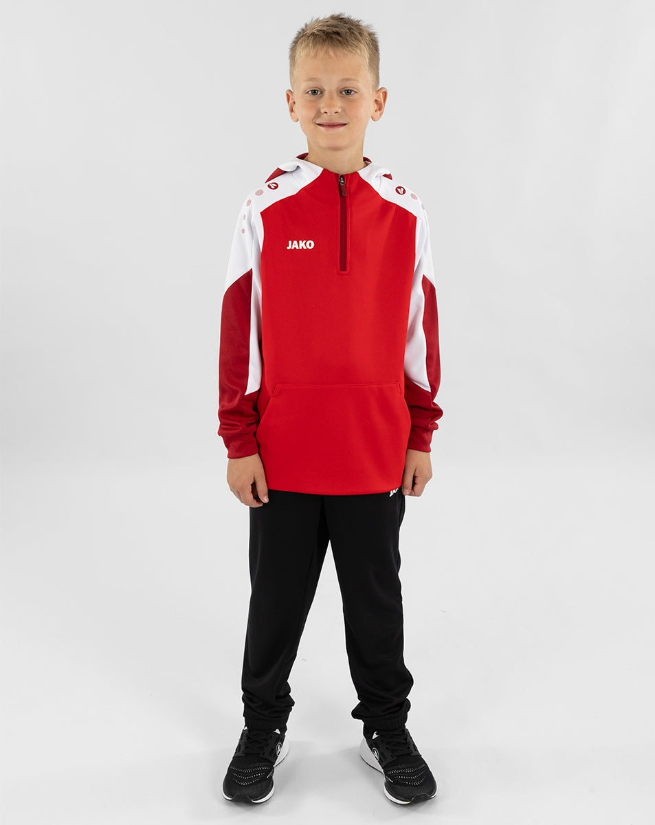 JAKO Zip Hoodie Dynamic rot/weiß/dunkelrot