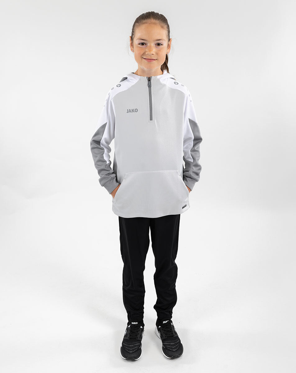 JAKO Zip Hoodie Dynamic hellgrau/weiß/grau