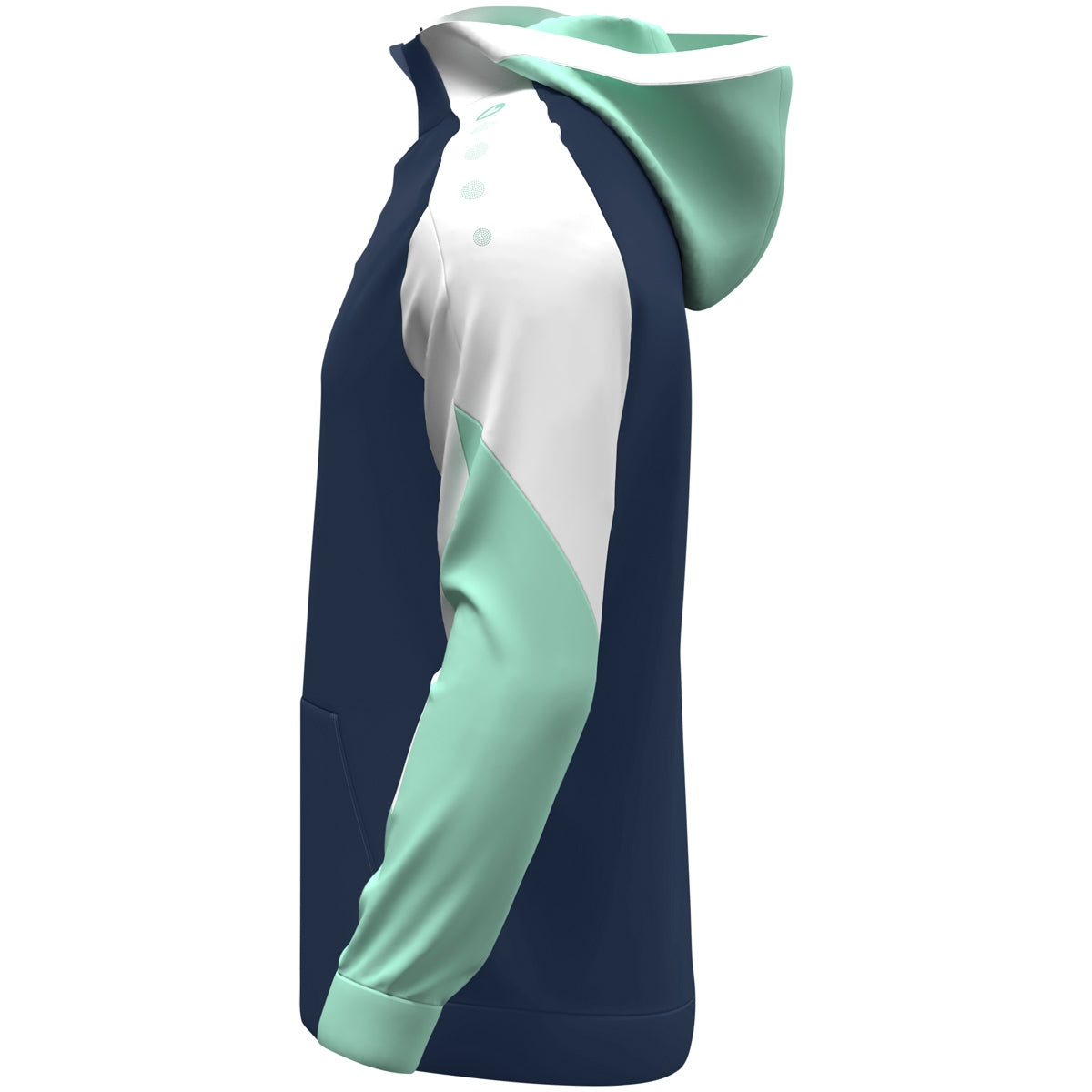 JAKO Zip Hoodie Dynamic marine/weiß/minze