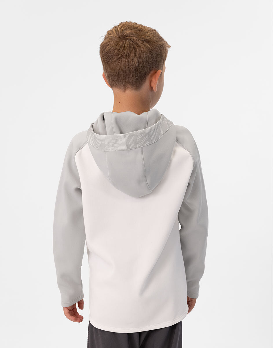 JAKO Kapuzenjacke Iconic 6824 weiß/soft grey/anthra light
