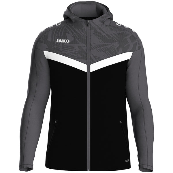 JAKO Kapuzenjacke Iconic 6824 schwarz/anthrazit