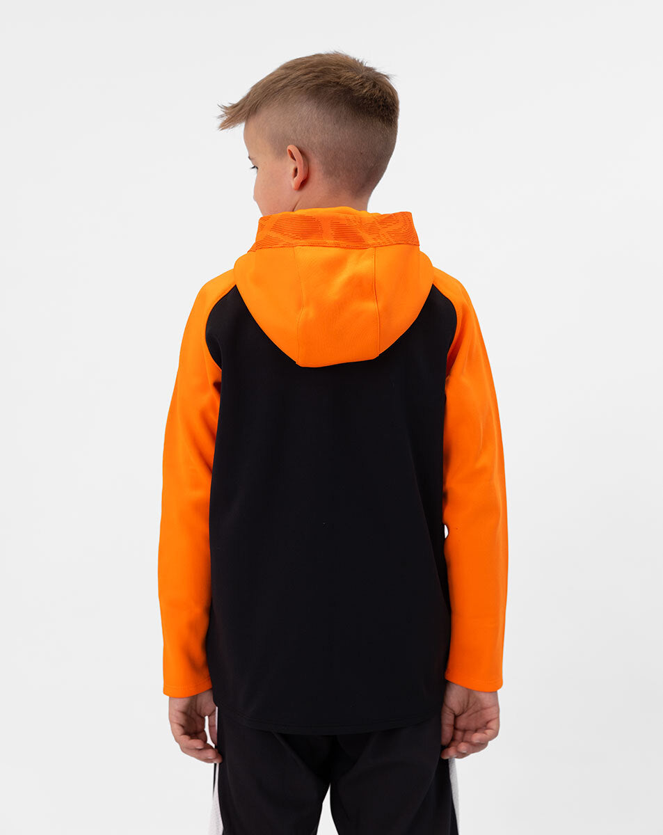 JAKO Kapuzenjacke Iconic 6824 schwarz/neonorange