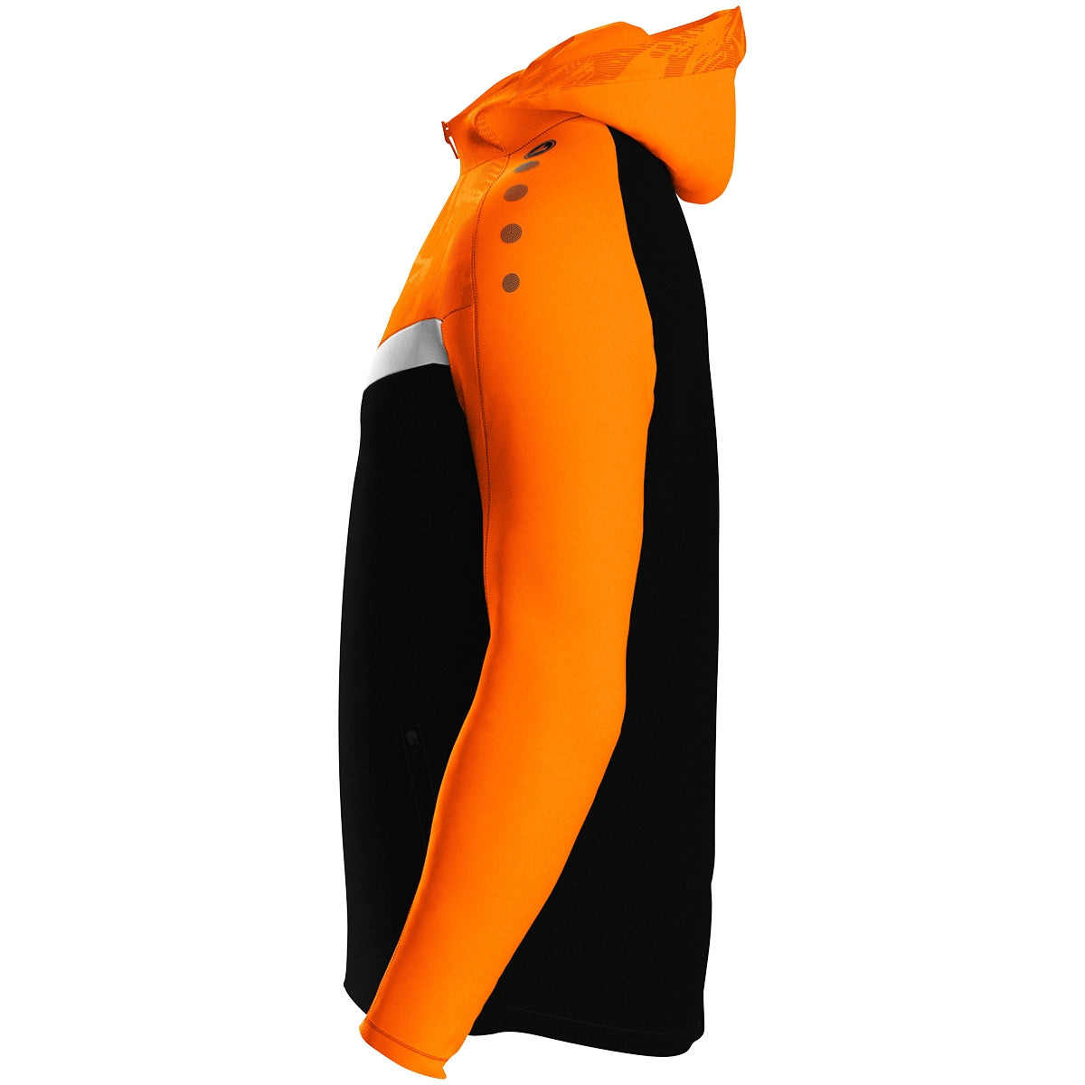 JAKO Kapuzenjacke Iconic 6824 schwarz/neonorange