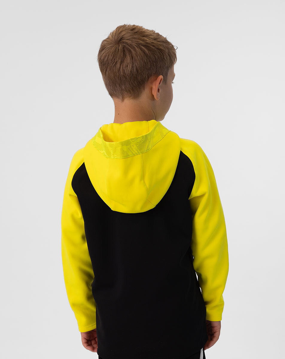 JAKO Kapuzenjacke Iconic 6824 schwarz/soft yellow