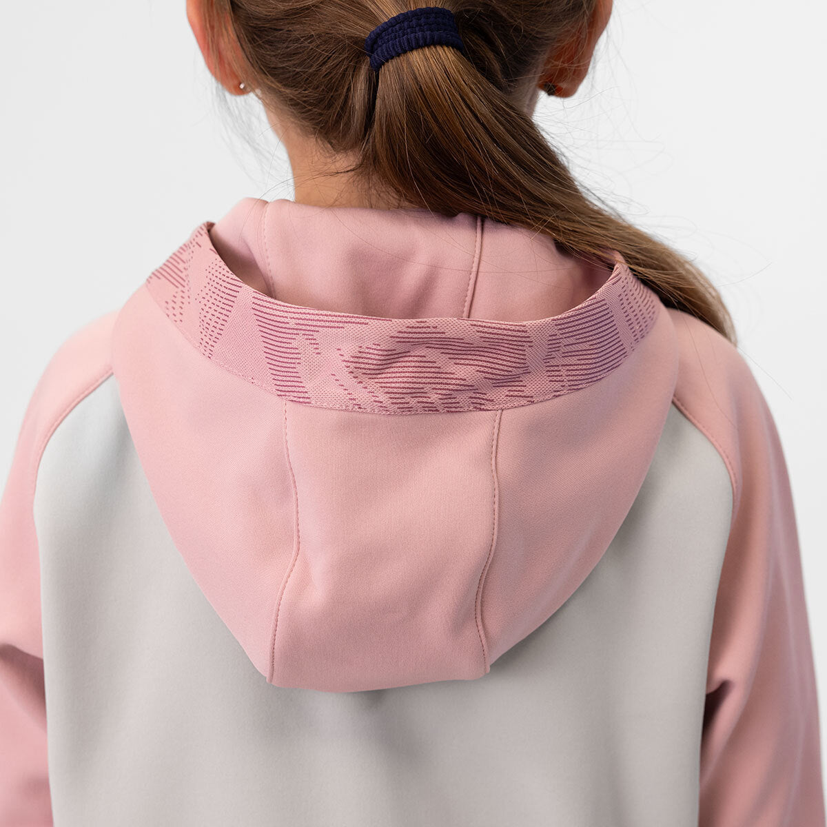 JAKO Kapuzenjacke Iconic 6824 soft grey/dusky pink/anthra light