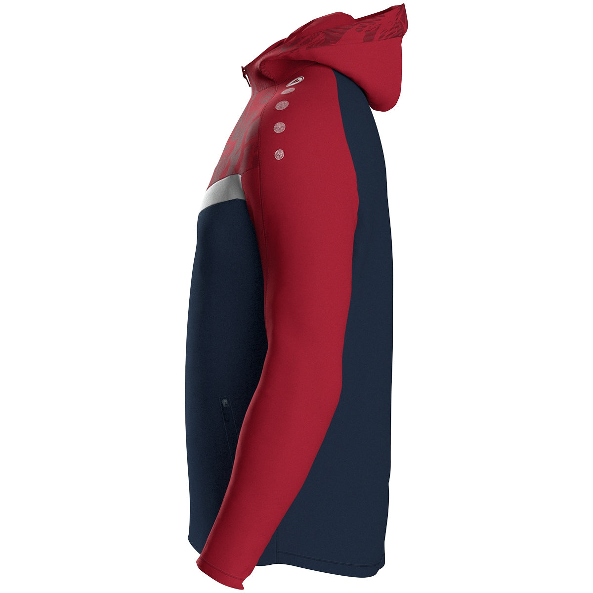 JAKO Kapuzenjacke Iconic 6824 marine/chili rot