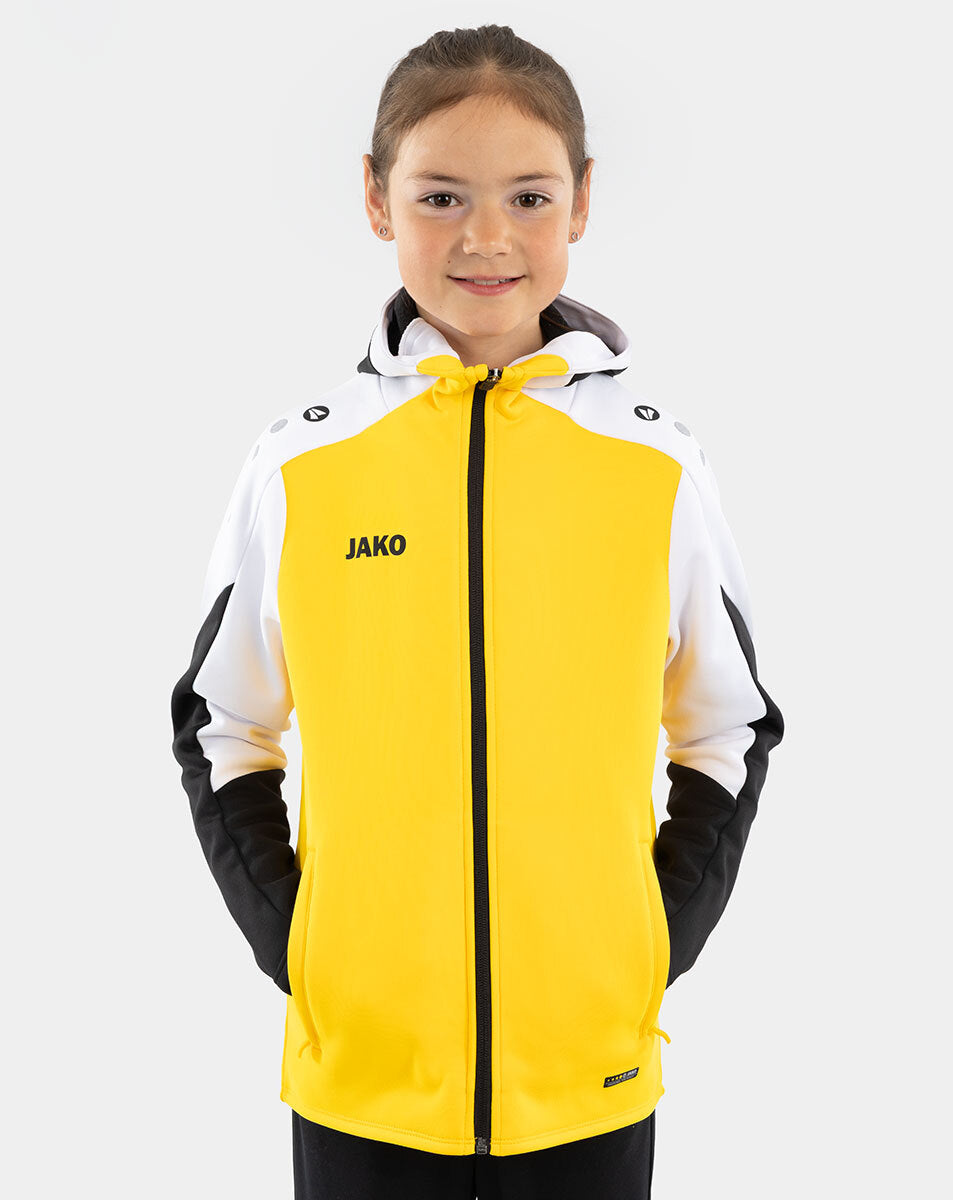 JAKO Kapuzenjacke Dynamic gelb/weiß/schwarz
