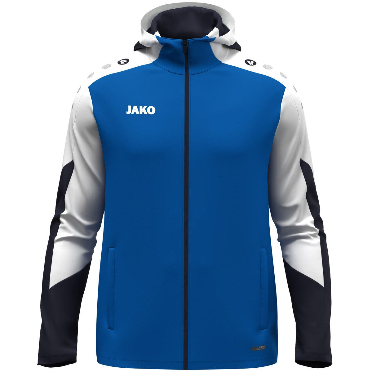 JAKO Kapuzenjacke Dynamic royal/weiß/marine