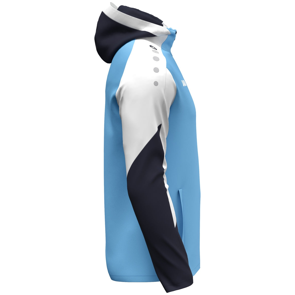 JAKO Kapuzenjacke Dynamic skyblue/weiß/marine