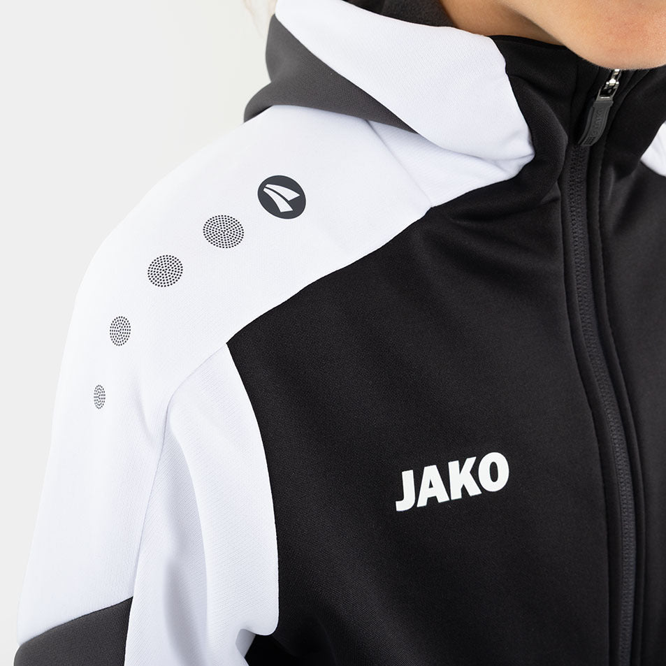 JAKO Kapuzenjacke Dynamic schwarz/weiß/anthrazit