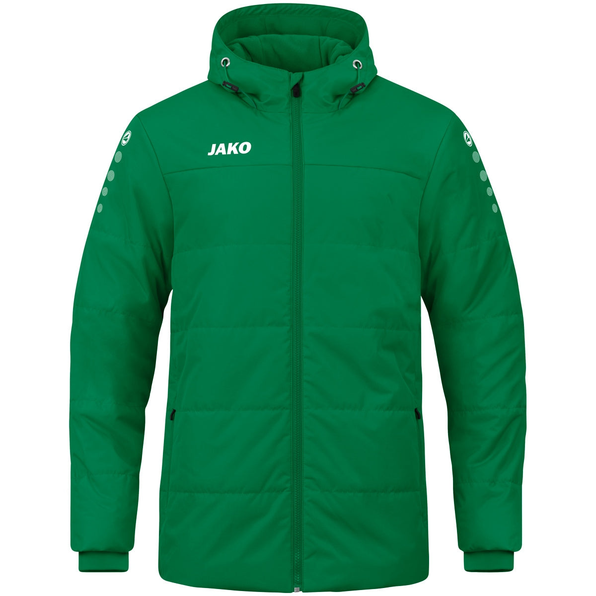 JAKO Coachjacke Team mit Kapuze sportgrün