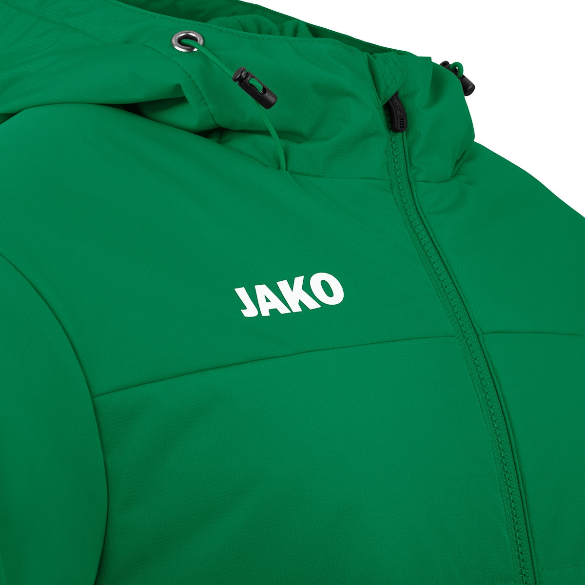 JAKO Coachjacke Team mit Kapuze sportgrün