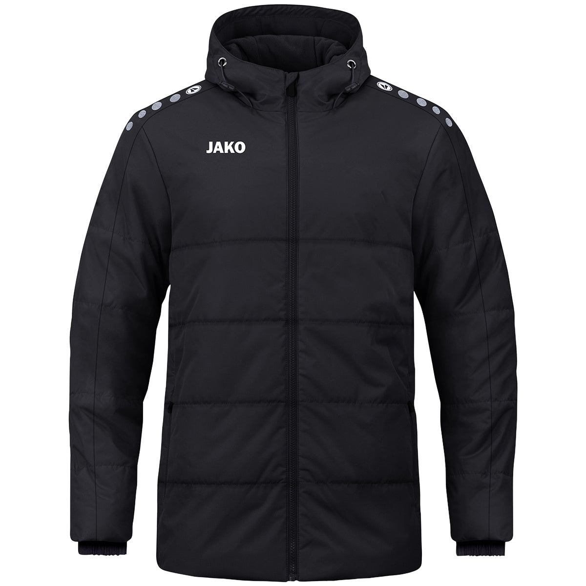 JAKO Coachjacke One mit Kapuze schwarz