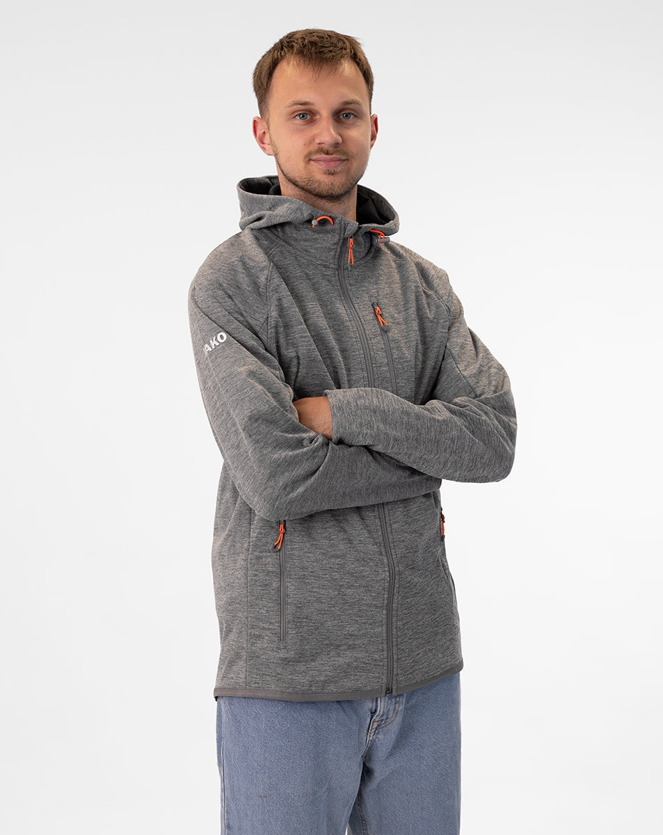 JAKO Softshelljacke Light grau meliert